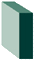 Bordure de tablette de couleur verte