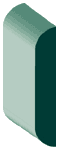 Seuil de porte de couleur verte